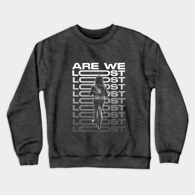 Are we lost? Crewneck Sweatshirt by purpz